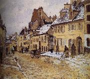 Camille Pissarro Leads to the loose multi tile this lucky Shao road oil painting on canvas